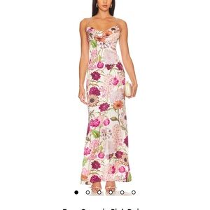 Katie May Cream Tan Sleeveless Sweetheart Gown